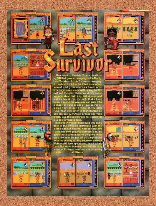 1993 Last Survivor FM Towns Marty Original Ad v1 - for just $17.99! 