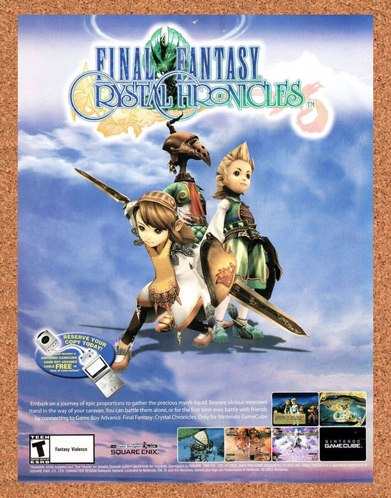 2004 Final Fantasy Crystal Chronicles GameCube Original Ad - for just $17.99! 
