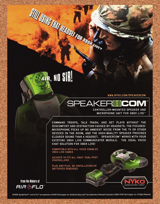 2004 Nyko Xbox Live Speaker Com Original Ad v2 - for just $17.99! 