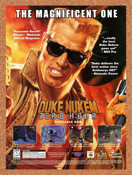 1999 Duke Nukem Zero Hour N64 Original Ad v1 - for just $17.99! 