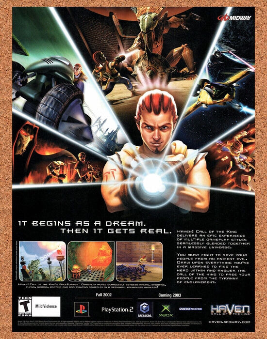 2003 Haven Call Of The King PS2 Original Ad - for just $17.99! 