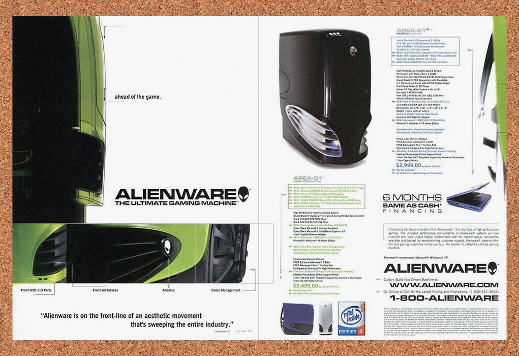 2005 Alienware Area-51 PC Original Ad - for just $21.49! 