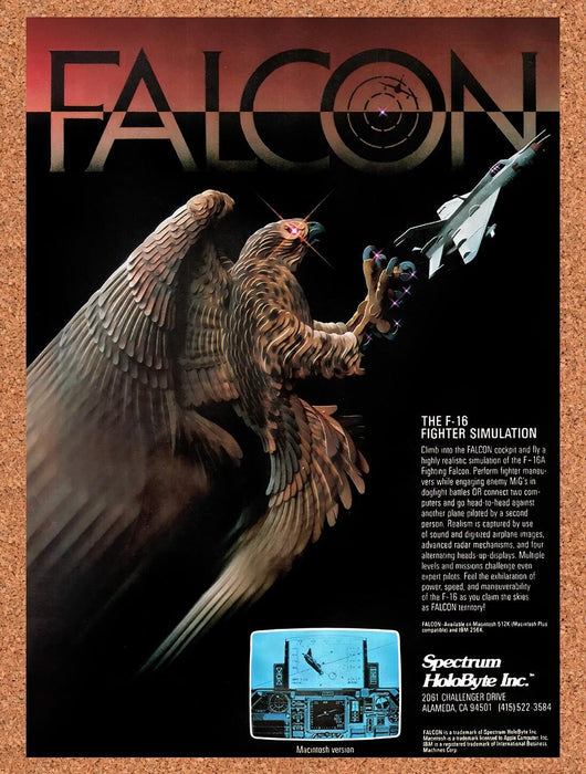 1988 Falcon MS-DOS Original Ad v1 - for just $17.99! 
