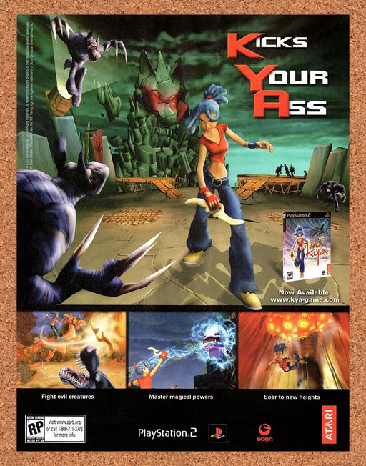 2003 Kicks Your Ass PS2 Original Ad - for just $17.99! 
