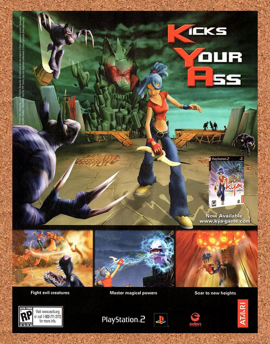 2003 Kicks Your Ass PS2 Original Ad - for just $17.99! 