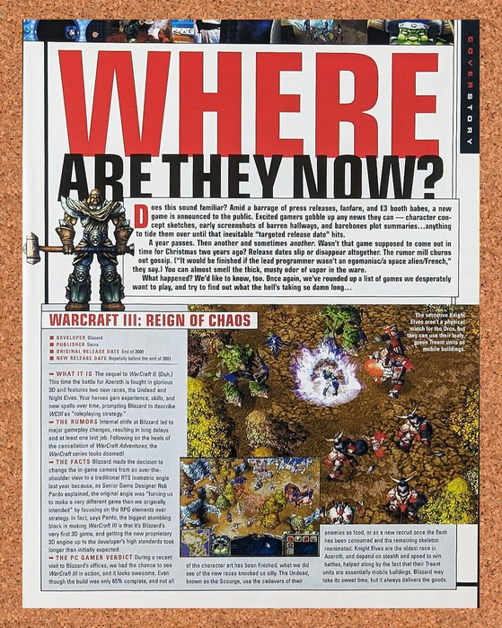 2003 WarCraft III PC Reign Of Chaos Original Ad - for just $17.99! 