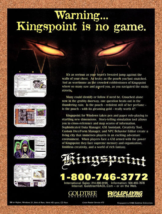 1995 Kingspoint PC Original Ad - for just $17.99! 
