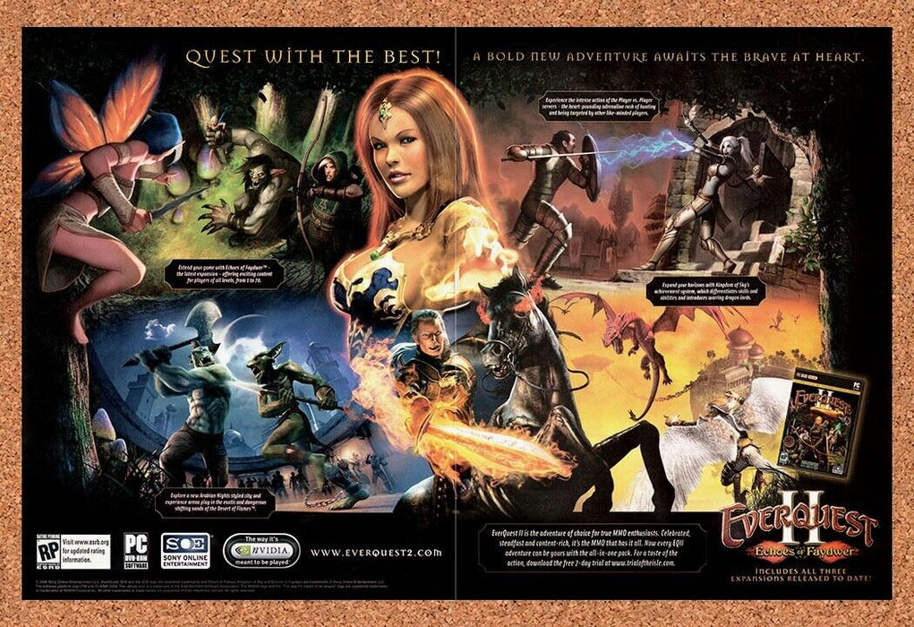 2006 EverQuest II Echoes Of Faydwer PC Original Ad - for just $21.49! 