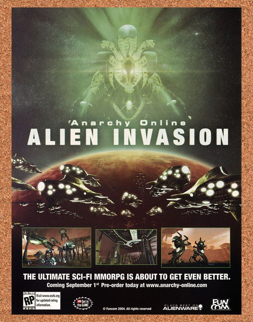2006 Anarchy Online Alien Invasion PC Original Ad v1 - for just $17.99! 
