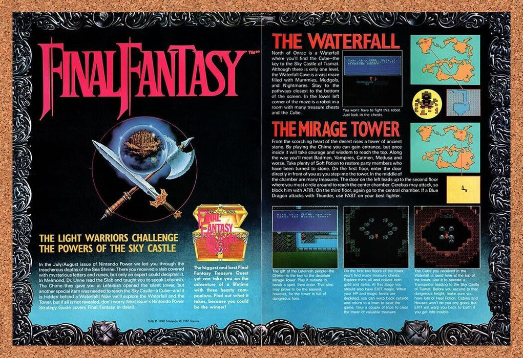 1990 Final Fantasy NES Original Ad v2 - for just $22.49! 
