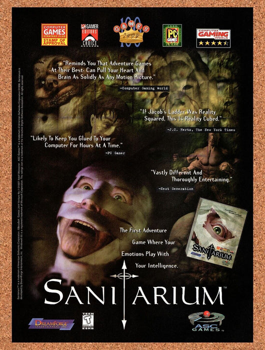 1998 Sanitarium PC Original Ad v4 - for just $17.99! 