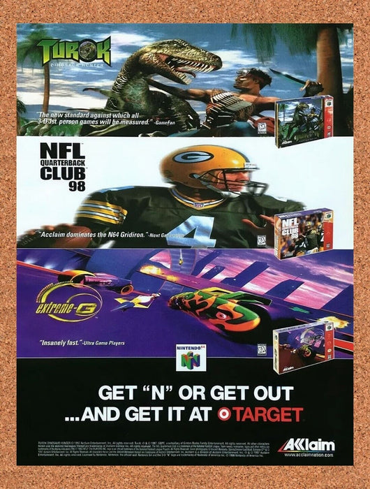 1997 Acclaim N64 Games At Target Original Ad v3 - for just $15.29! 