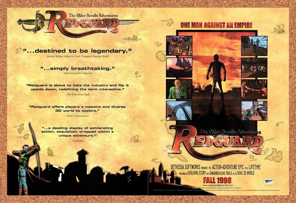 1998 Elder Scrolls Adventures RedGuard PC Original Ad v2 - for just $22.49! 