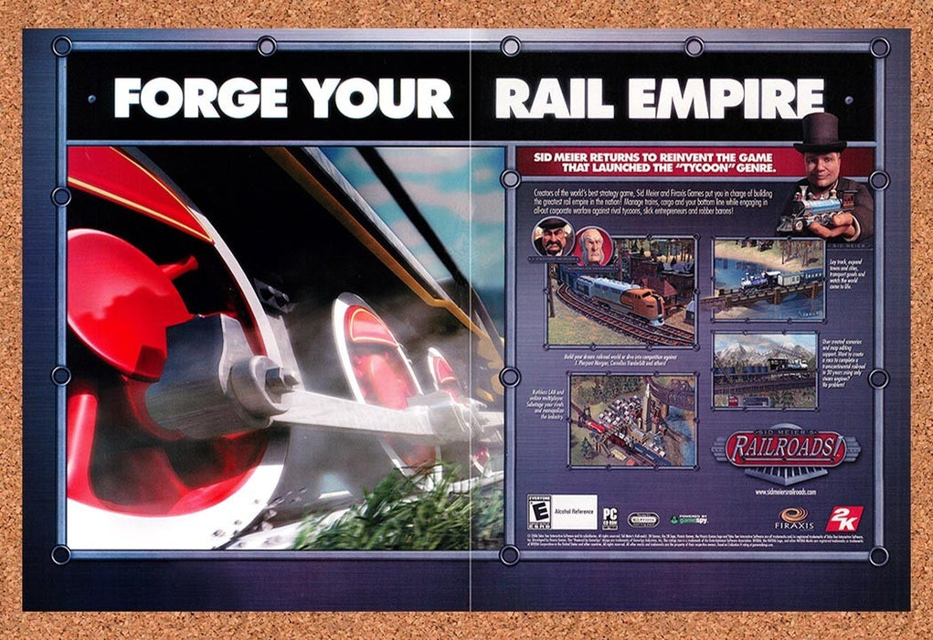 2006 Sid Meier's Railroads PC Original Ad v2 - for just $23.99! 