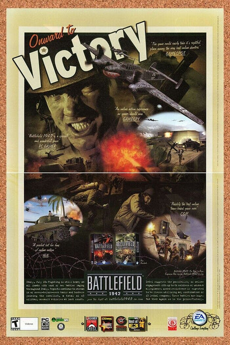 2005 Battlefield 1942 PC Original Poster-Style Ad - for just $22.49! 