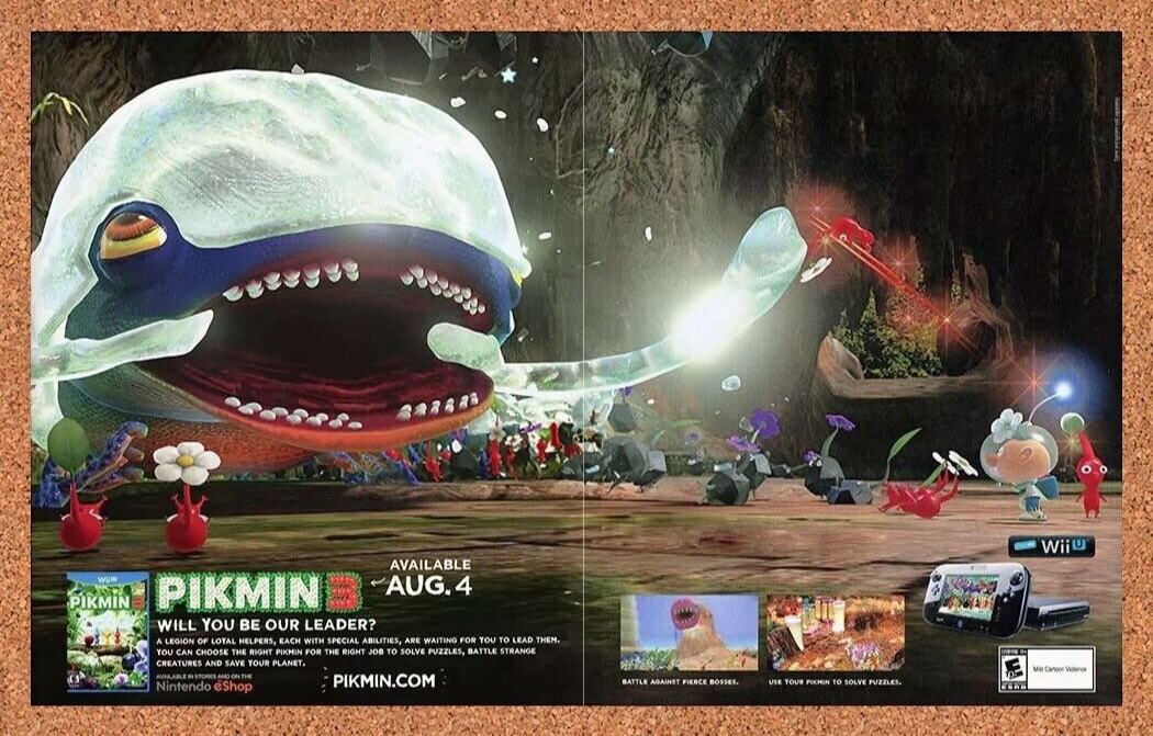 2014 Pikmin 3 Wii U Original Ad v1 - for just $21.49! 