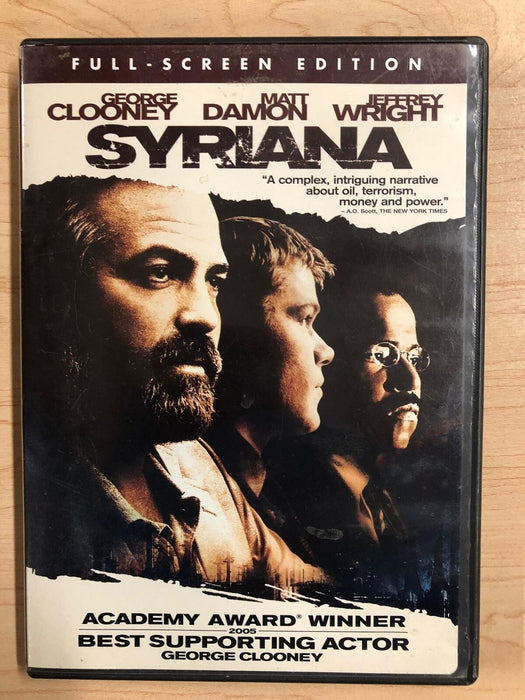 Syriana (DVD, 2005, Full Frame) - J1105 - for just $1.99! 