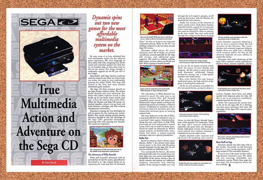 1993 Sega CD Dynamix Games Original Ad v11 - for just $21.49! 