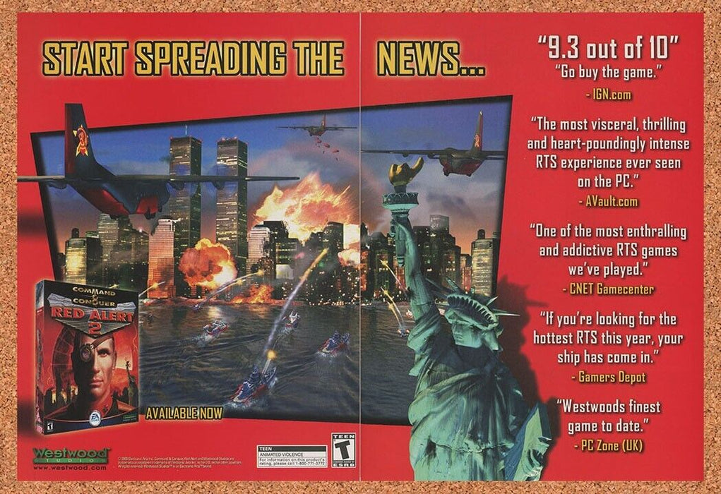 2002 Red Alert 2 PC Original Ad v4 - for just $21.49! 