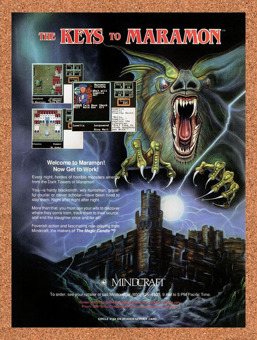 1990 The Keys To Maramon Tandy Original Ad v1 - for just $17.99! 