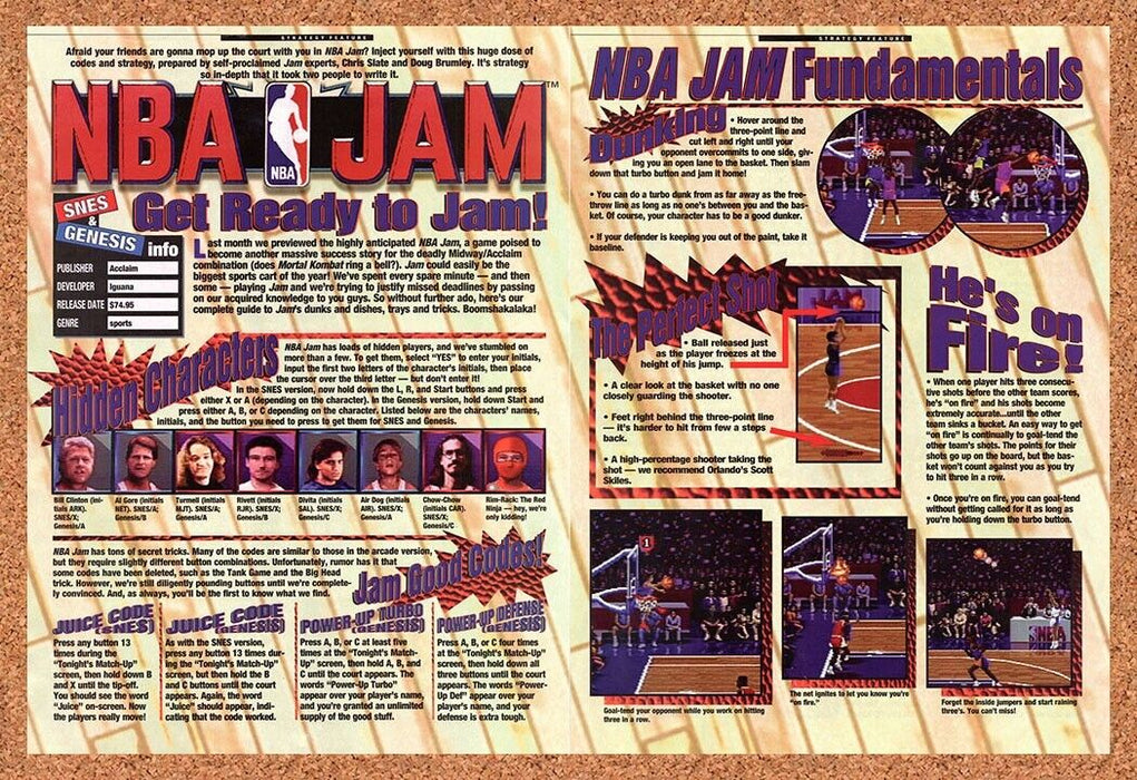 1994 NBA Jam Genesis Original Ad v2 - for just $21.49! 