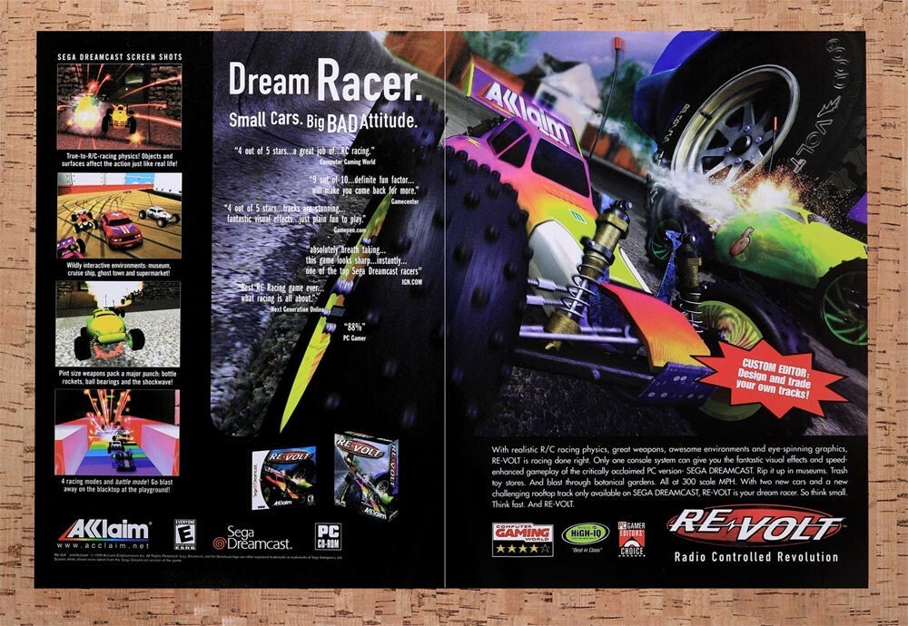 2000 Re-Volt Dreamcast Original Ad v1 - for just $21.49! 