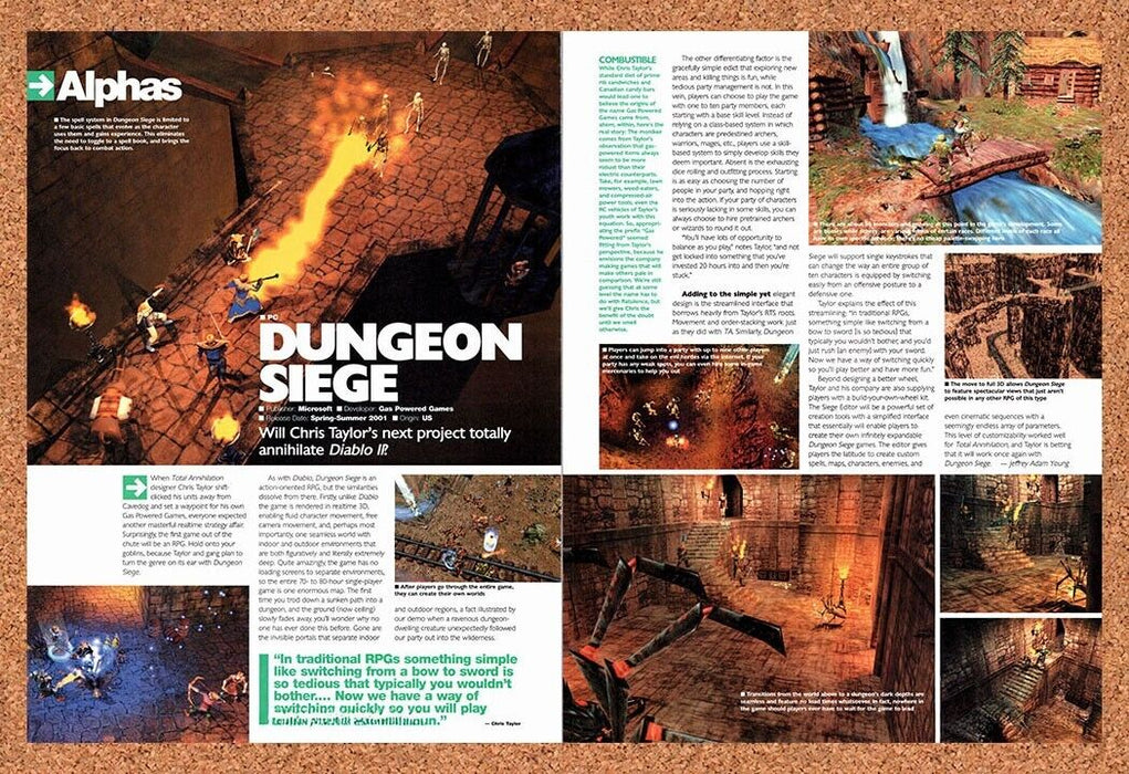 2002 Dungeon Siege PC Original Ad - for just $21.49! 