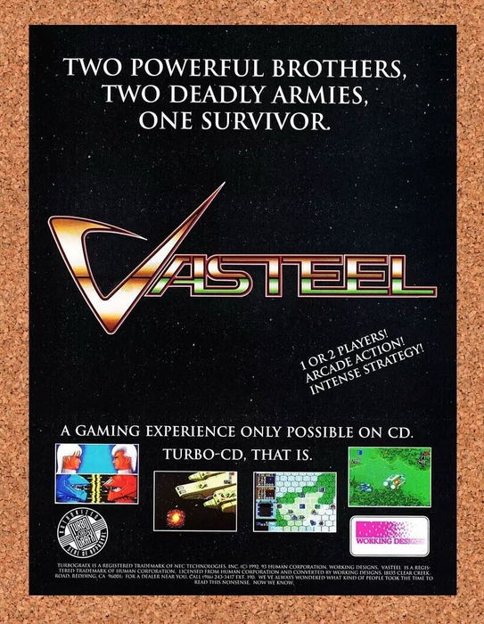 1994 Vasteel TurboGrafx-16 Original Ad - for just $17.99! 