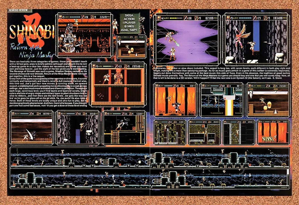 1993 Shinobi III Return Of The Ninja Master Genesis Original Ad v4 - for just $21.49! 