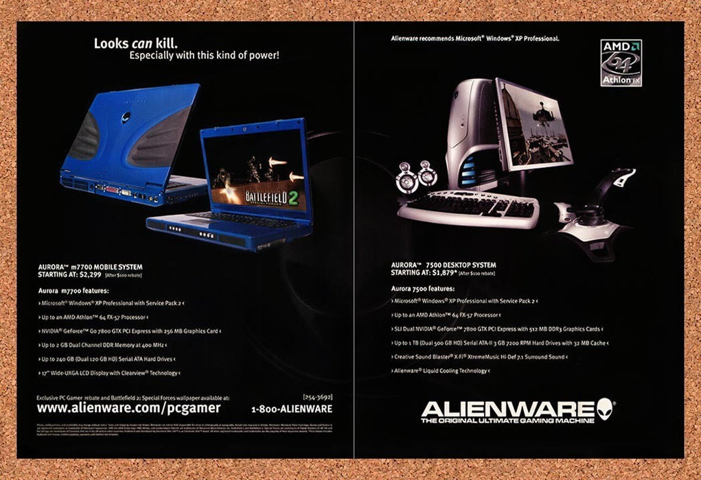 2006 Battlefield 2 Special Forces Alienware Original Ad v1 - for just $23.99! 