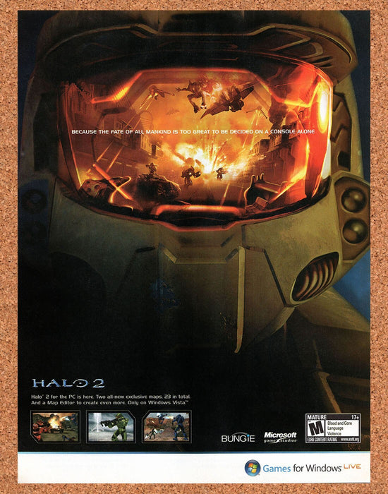 2007 Halo 2 PC Original Ad v5 - for just $15.29! 