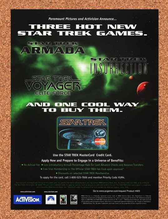 2001 Star Trek PC Mastercard Original Ad v1 - for just $17.99! 