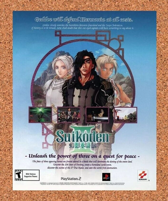 2002 Suikoden III PS2 Original Ad v2 - for just $17.99! 