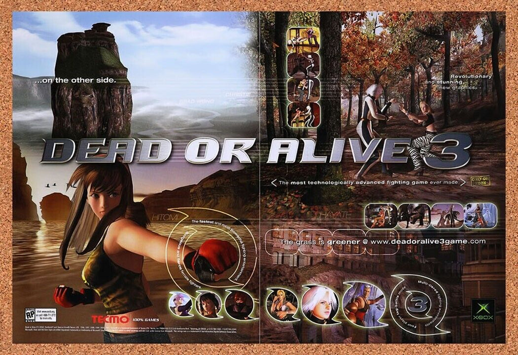 2001 Dead Or Alive 3 Xbox Original Ad v1 - for just $21.49! 