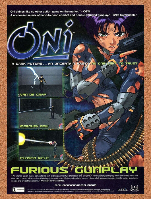 2001 Oni PC Original Ad - for just $17.99! 