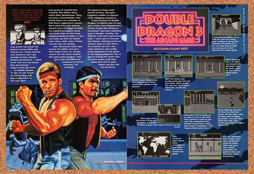 1992 Double Dragon 3 The Arcade Game Game Boy Original Ad v2 - for just $21.49! 