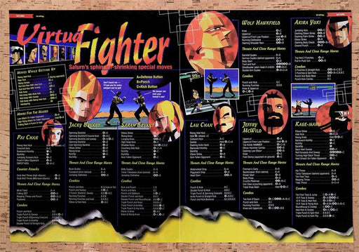1995 Virtua Fighter Saturns Special Moves Original Ad v3 - for just $21.49! 