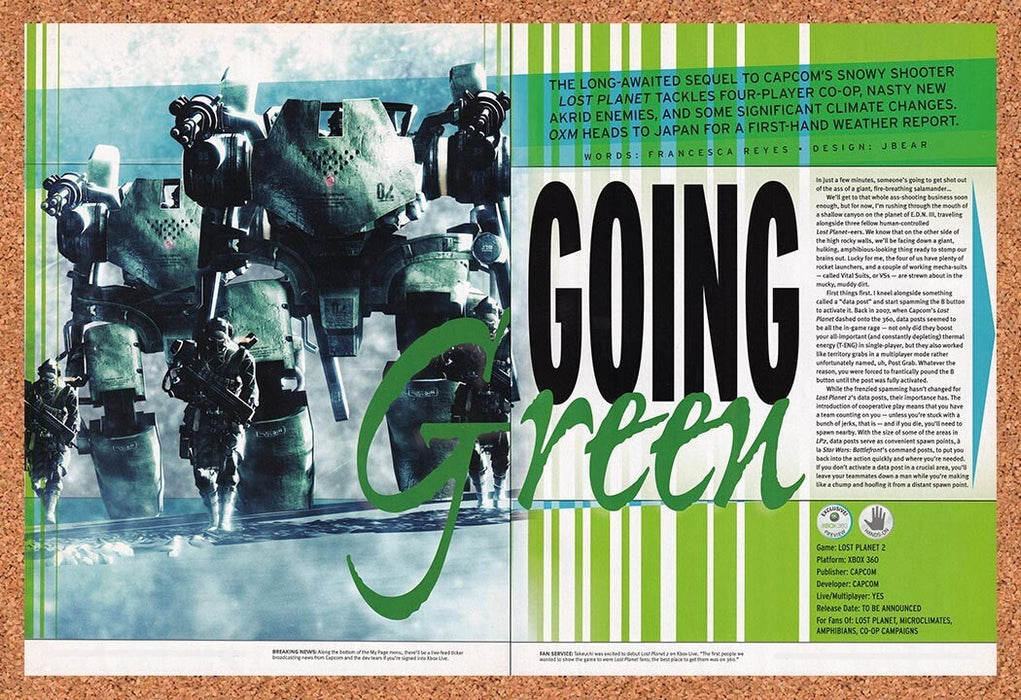 2009 Lost Planet 2 Xbox 360 Review Original Ad v1 - for just $21.49! 
