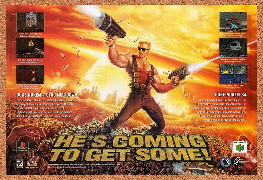 1997 Duke Nukem 64 N64 Original Ad v1 - for just $21.49! 