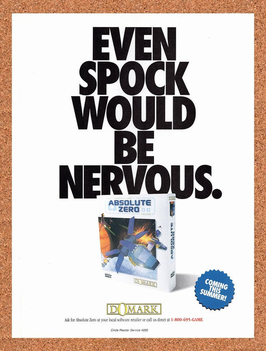 1995 Absolute Zero PC Original Ad v1 - for just $17.99! 