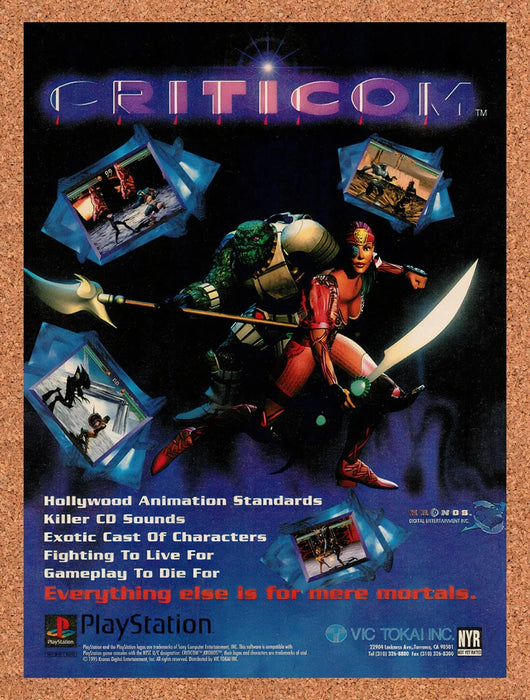 1995 Criticom PS1 Original Ad v1 - for just $17.99! 