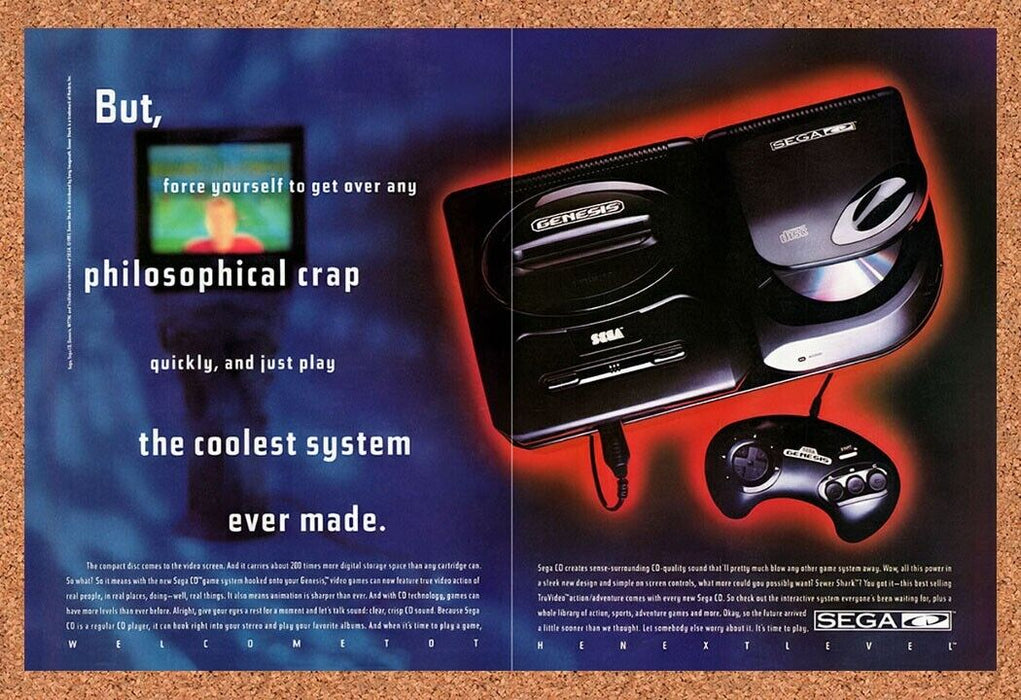 1993 Sega CD Console Original Ad v10 - for just $21.49! 
