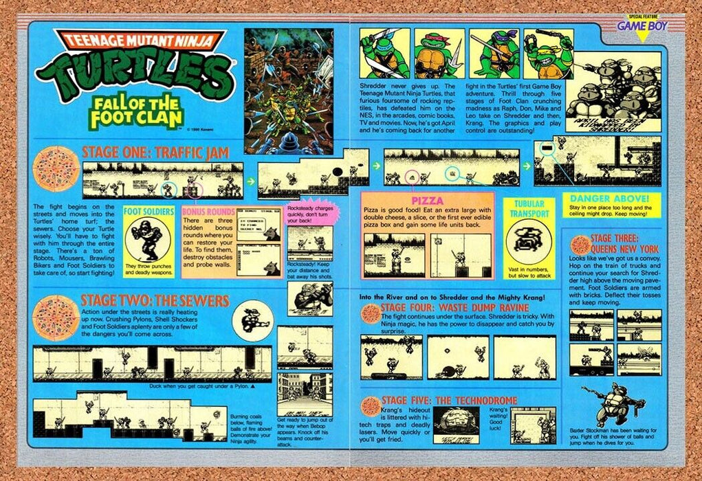 1992 TMNT Fall Of The Foot Clan Game Boy Original Ad - for just $21.49! 