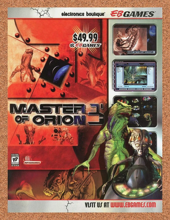 2004 Master Of Orion PC Original EB Games Rebate Ad v1 - for just $17.99! 