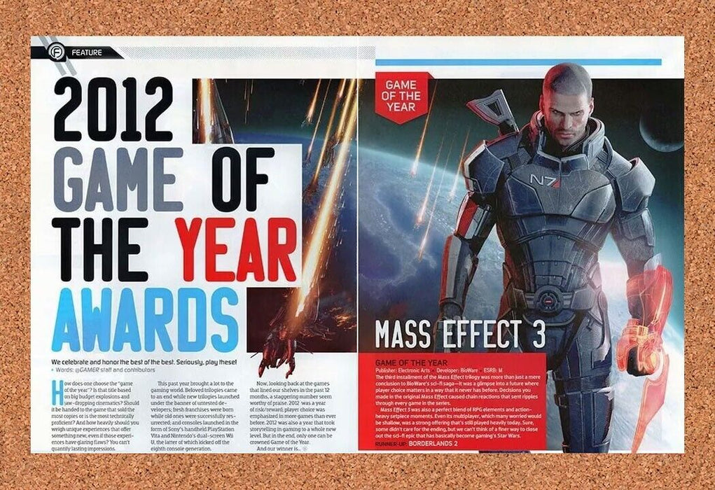 2013 Mass Effect Xbox 360 Original Ad v2 - for just $22.49! 