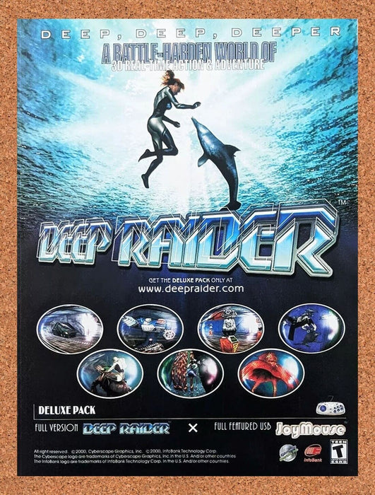 2002 Deep Raider Deluxe Pack PC Original Ad - for just $17.99! 
