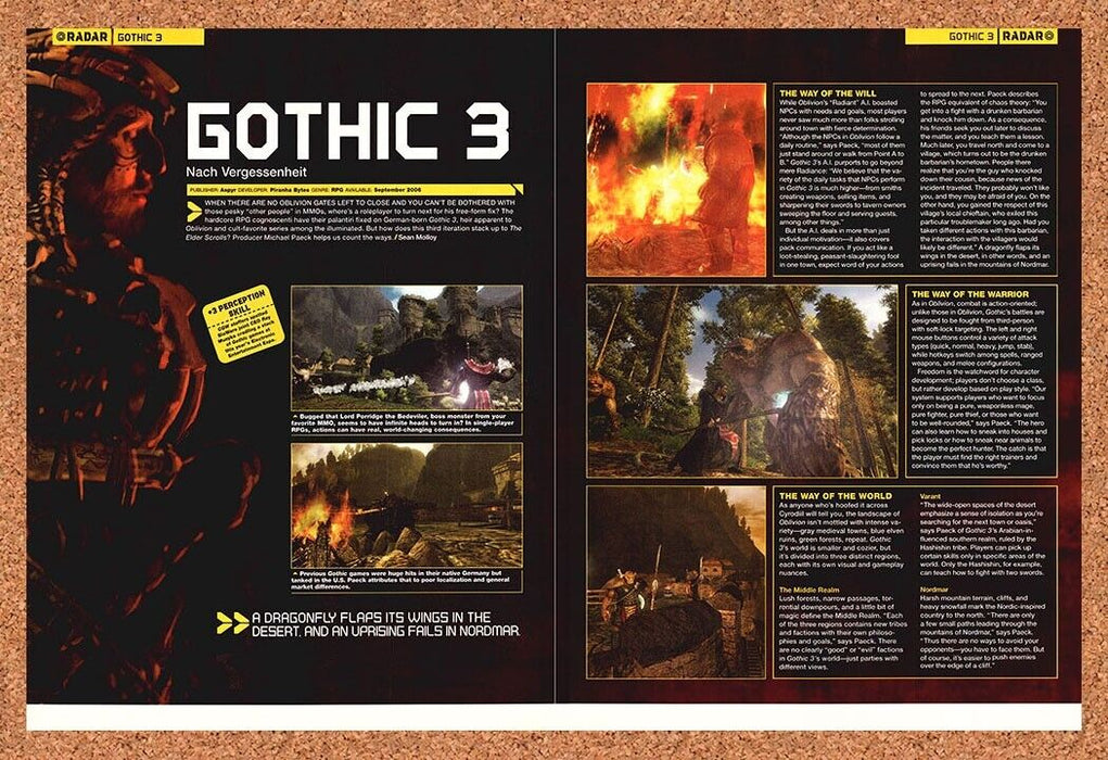 2007 Gothic 3 PC Original Ad v2 - for just $21.49! 