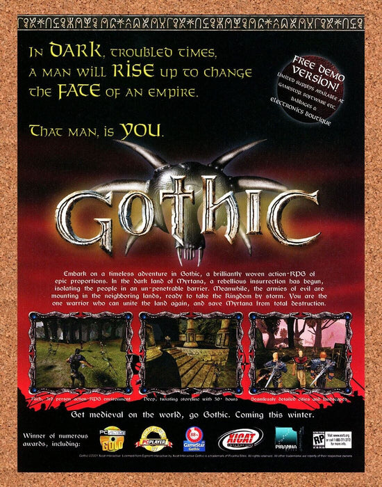 2001 Gothic PC Original Ad v2 - for just $17.99! 