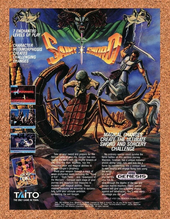 1993 Saint Sword Genesis Original Ad - for just $17.99! 