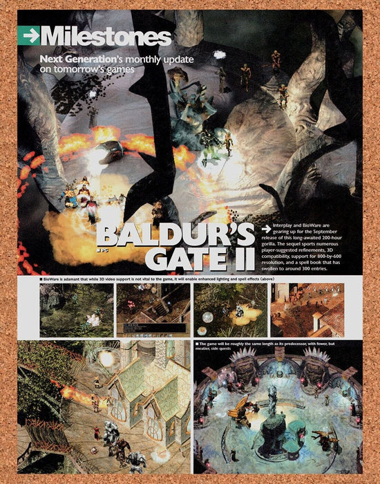 2002 Baldur's Gate II PC Original Ad - for just $17.99! 
